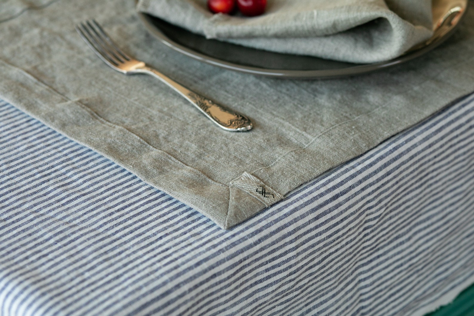 Set of 2,4, 6,8,10 Natural Linen Placemats/linen Placemat Mitered