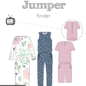 Papierschnittmuster Jumper Kinder 74-164