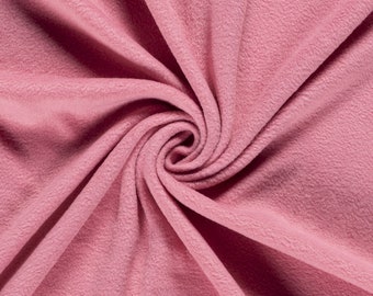 Fleece old pink uni antipilling by the meter fabric 0.5 m