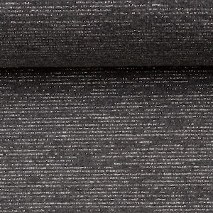 Glitter Sweat anthracite silver glitter effect 0.5 meters