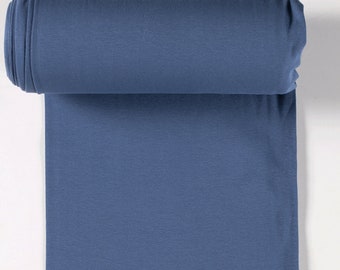 Bündchenstoff Jersey Ringelbündchen indigoblau 10 cm