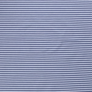 Cotton Jersey Stripes Ringel Indigo Blue 0.5 Meter