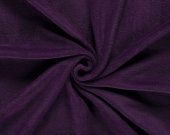 Antipilling fleece aubergine 0,5 meters