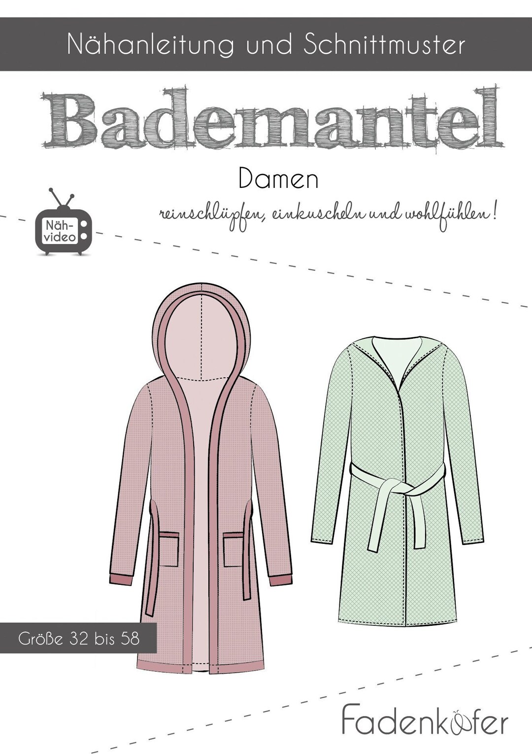 Paper Sewing Pattern for Women's Bathrobe Sewing Pattern Etsy