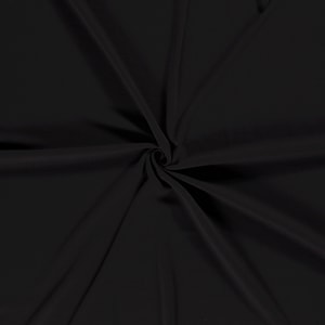 Fleece fabric black Alpine fleece uni 0.5 m sweatshirt fabric