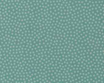 Cotton dotted dotty dots mint green 0.5 meters