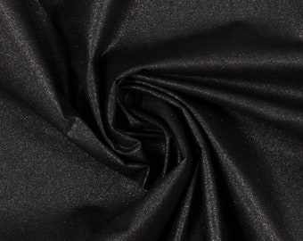 Cotton coated anthracite metallic Mikesh Swafing 25 cm by the meter