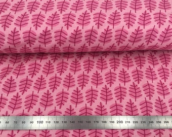 Baumwolljersey Steinbeck Woody rosa / pink Tannen Wald 0,5 Meter