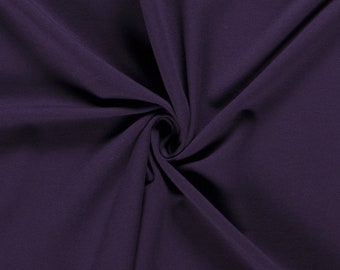 Soft jersey winter jersey purple violet by the meter 0.5 m