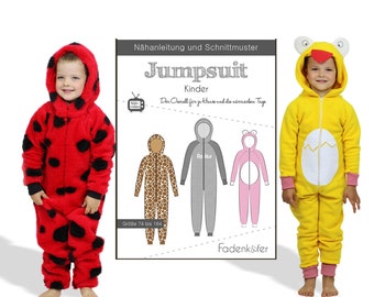 Paper sewing instructions children's jumpsuit size 74 - 164 carnival carnival pajamas cuddle suit boys girls paper pattern