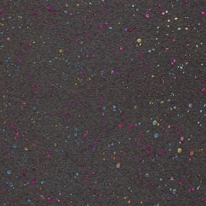 Alpenfleece glitter speckles mottled dark grey 0.5 m fleece colorful blobs