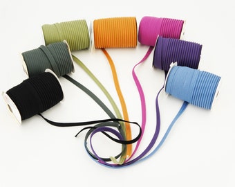 Piping tape plain, various colours, 10 mm, each 3 m (0,80 EUR/meter)