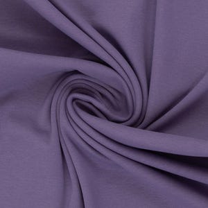 Sweat uni lilac roughened Eike SWAFING cotton sweat 50 cm