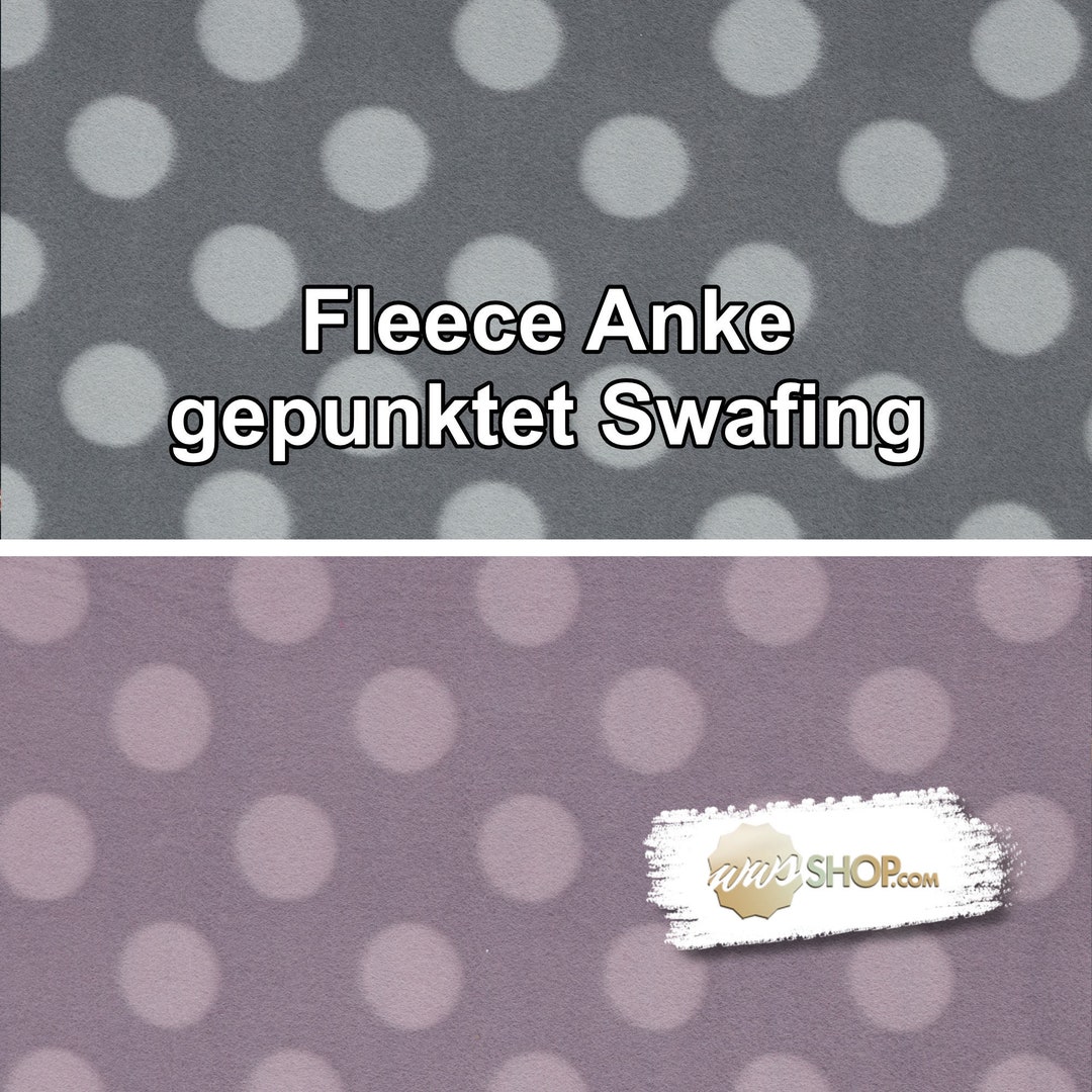 Fleece Punkte rosa grau gepunktet Anke Swafing beere altrosa