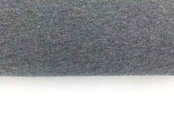 Jersey uni grey cotton jersey 0.5 meters