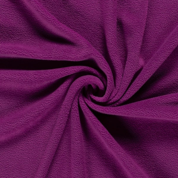 Fleece Meterware uni magenta Antipilling