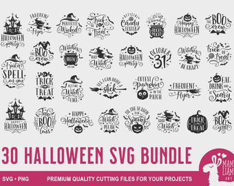 Paquete de Halloween SVG, Halloween SVG, Halloween Shirts svg, Halloween Witch svg, Pumpkin svg, Halloween Quotes, Halloween cut files
