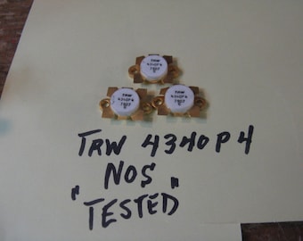 qty 1 TRW 4340 P4  NPN rf transistors - each one tested with my semiconductor analyser