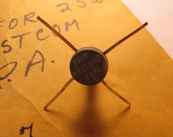TRW PT3190D- bench tested transistor - vintage RF output transistor 1978 vintage and no data found with search item is obsolete from 1970s
