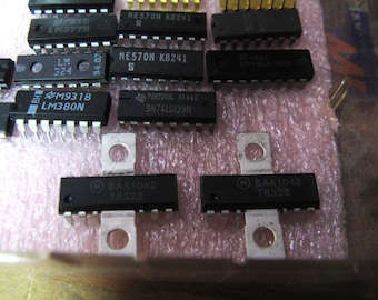 qty 2 SAA1042 stepper motor driver from an estate sale i bought up of quality electronics components