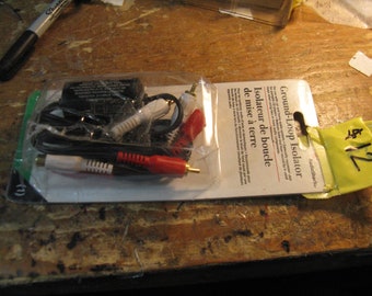 Audio System Ground Loop Isolator - left over Radio Shack stock - all parts are there in blister pack for car or home audio