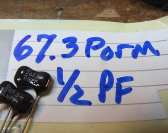 lot OF 30 SILVER MICA 67.3pf porm 1/2pf tolerance plenty are available  i can make a custom etsy order for you