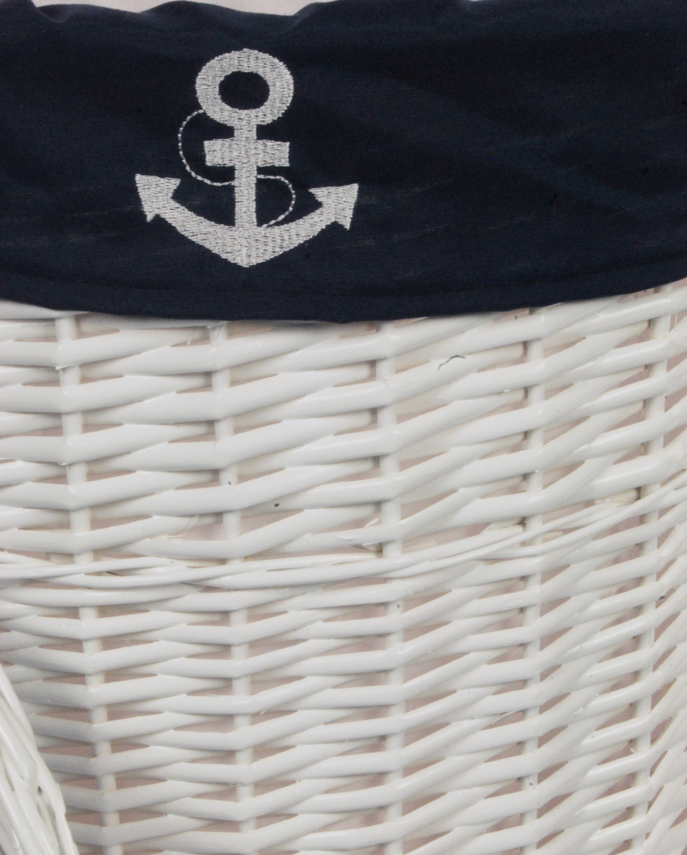 Laundry basket laundry white navy blue 38WRda Etsy