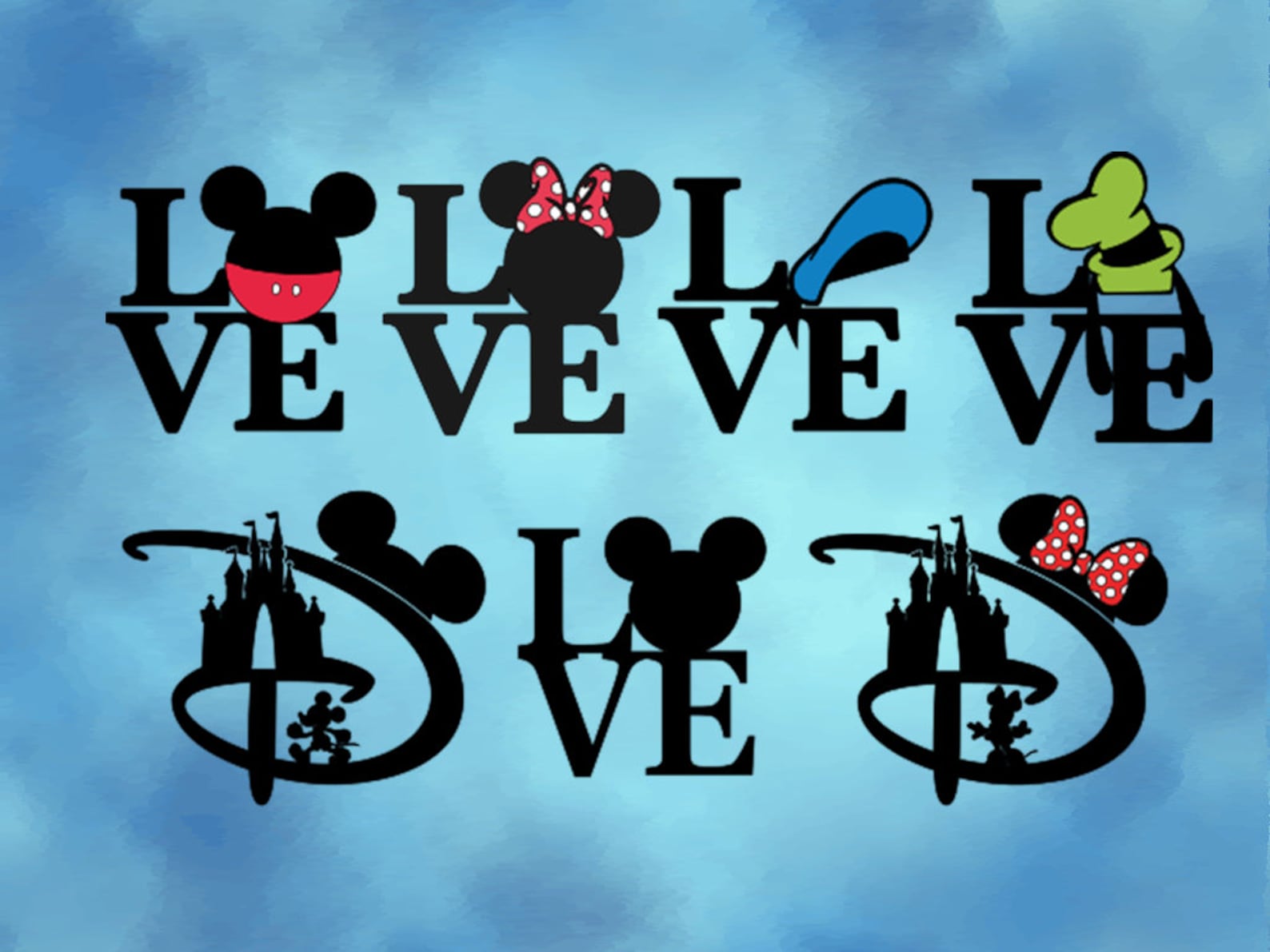 Disney Vinyl Iron on Decal Disney Vinyl Iron on Decal for Etsy