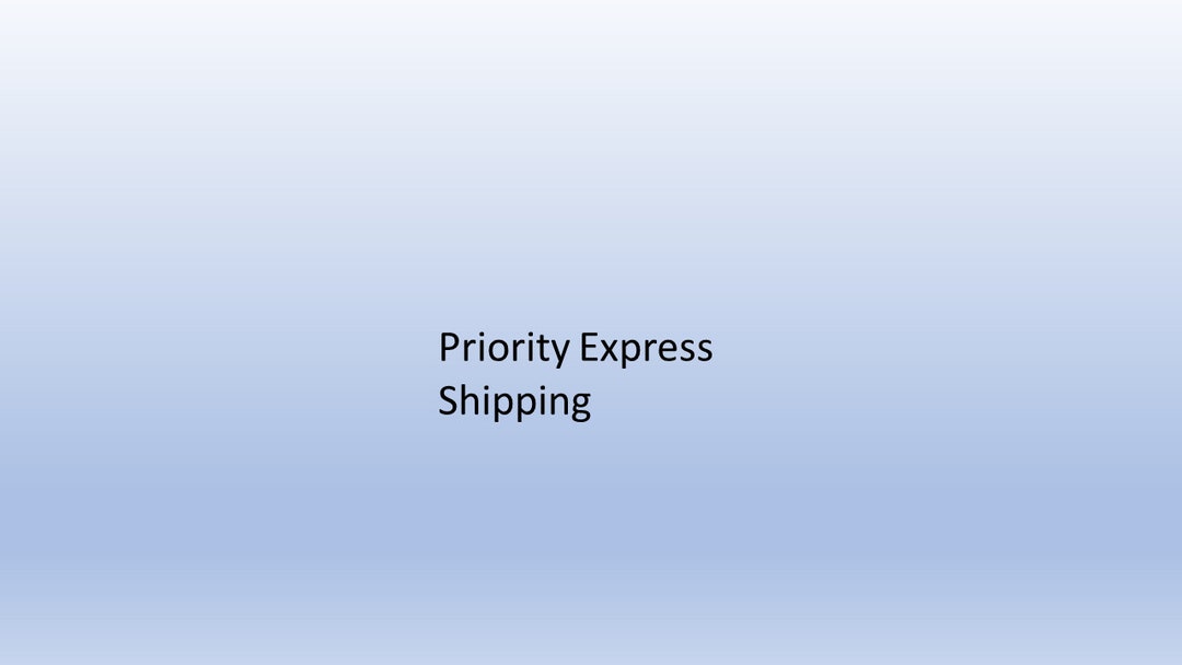 Priority Express Shipping - Etsy