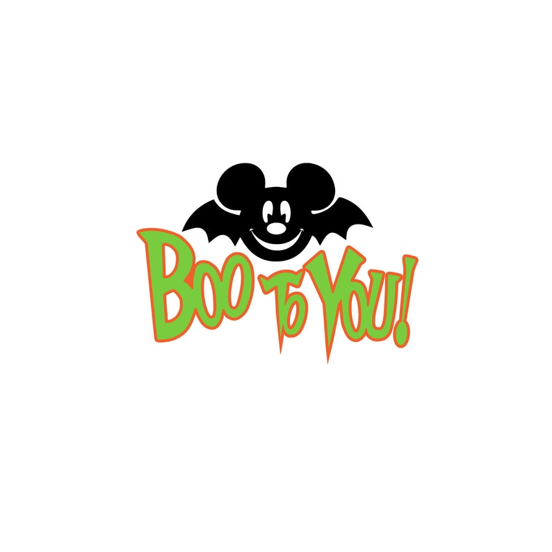 Boo to You Disney Halloween Iron on Transfer for Shirt Etsy