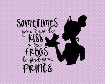 Princess Tiana Disney Iron On Decal Vinyl for Shirt