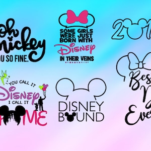 Disney Iron on Vinyl Decal, Disney Vinyl Iron on Decal for Shirts ...