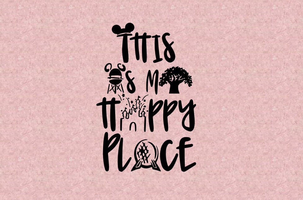 This is my happy place disney world iron on decal for shirt Etsy.de