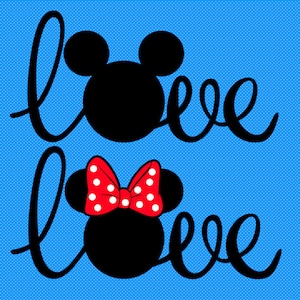 Personalized  Mickey Mouse Head or Minnie Mouse Head Matching Family Disney Iron On Decal Vinyl for Shirt