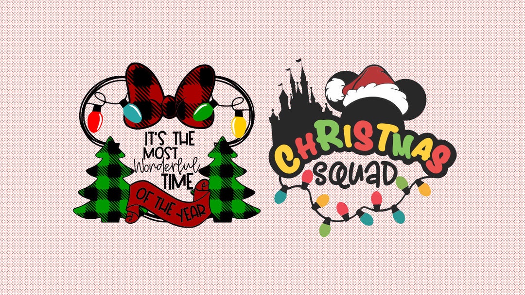 Disney Christmas Iron on Decal for Shirt Etsy