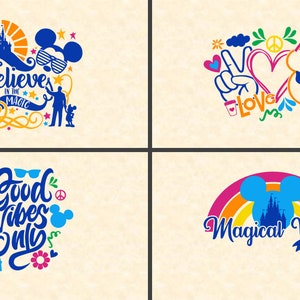 Peace Love and Mickey Iron on Decal for Shirt