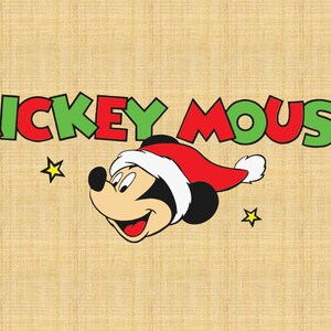 Mickey Mouse Christmas Iron On