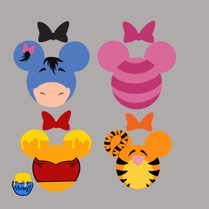 Pooh mouse heads