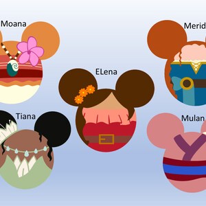 Disney Princess Mickey Heads