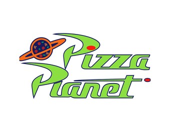 Pizza Planet Disney Toy Story Iron on Decal for shirt