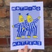 Nothing Matters Bananas Pyjamas Funny Existential A4 Risograph Print Poster 