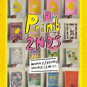 2nds SALE A4 Individual Risograph Prints Pick One Wonky But Good Riso Print Bargain 29.7cm by 21cm