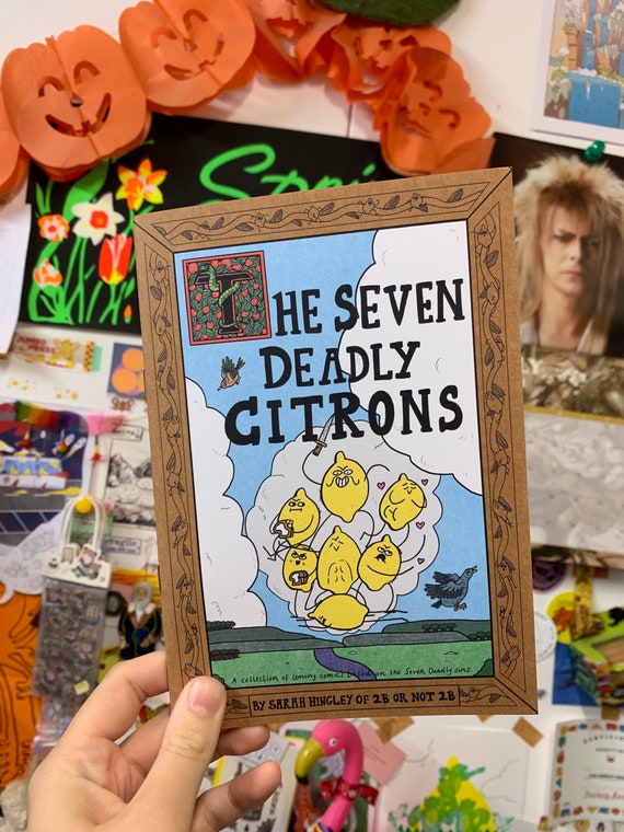 The Seven Deadly Citrons Lemon Comic Zine A5 Lemotional Comics - Etsy