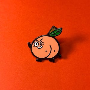Little Peach Version 2.0 Hard Enamel Pin Badge Colourful Version