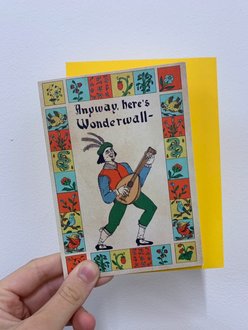Wonderwall Medieval Birthday Greetings Card