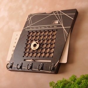 Wooden Calendar. Wooden Perpetual calendar. 2021 wall calendar. Calendar laser cut. Desk calendar