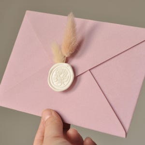 Pink A7 Velvet Envelopes, 5.25x7.25 envelopes, A7 Envelopes, decorative envelopes, wedding envelope