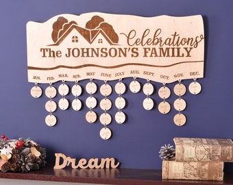 birthday family board birthday calendar Family Calendar Family Celebration Board Birthday Board  Birthday Reminder Family Birthday Sign