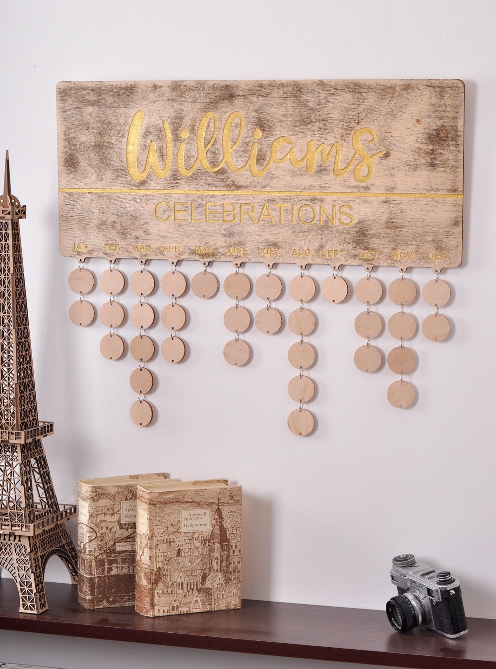 family birthday board, family celebration board, perpetual birthday calendar