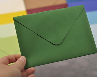 Groene A7-enveloppen, 5,25 x 7,25 enveloppen, A7-enveloppen 120 g/m², decoratieve enveloppen, trouwenveloppen